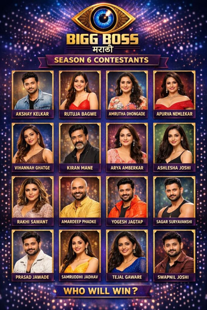 Bigg Boss Marathi Season 6 Contestants List