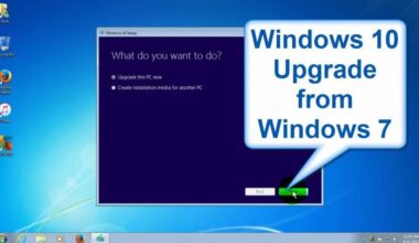Windows 7 upgrade