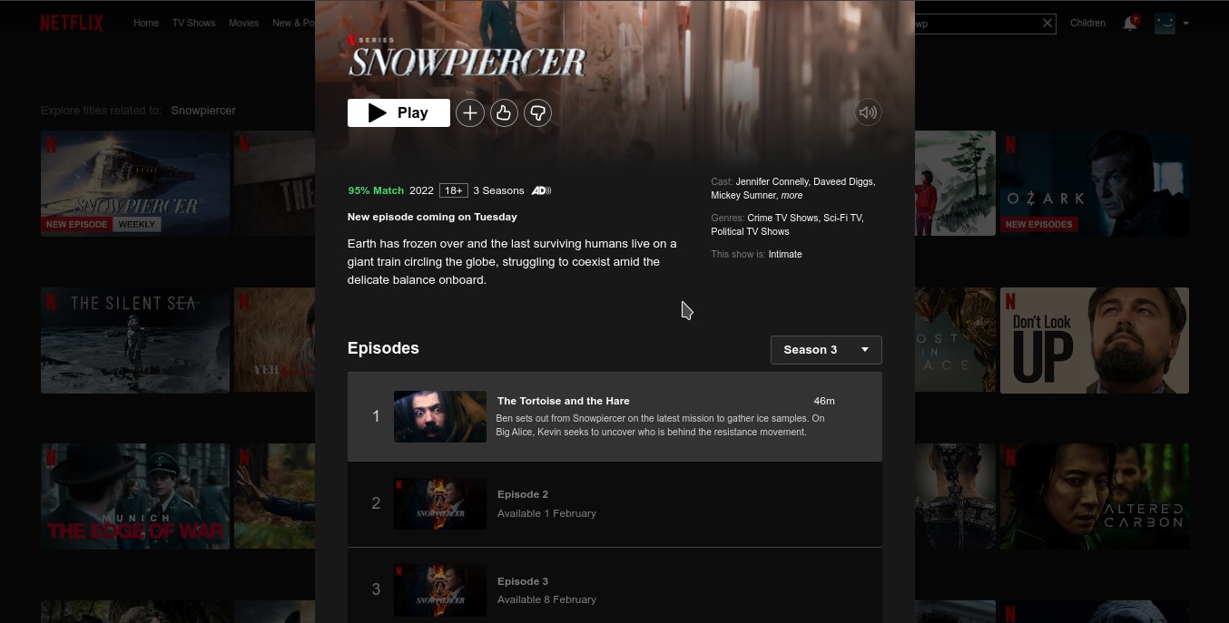 Snowpiercer Season 3 Episode 3 Release Date
