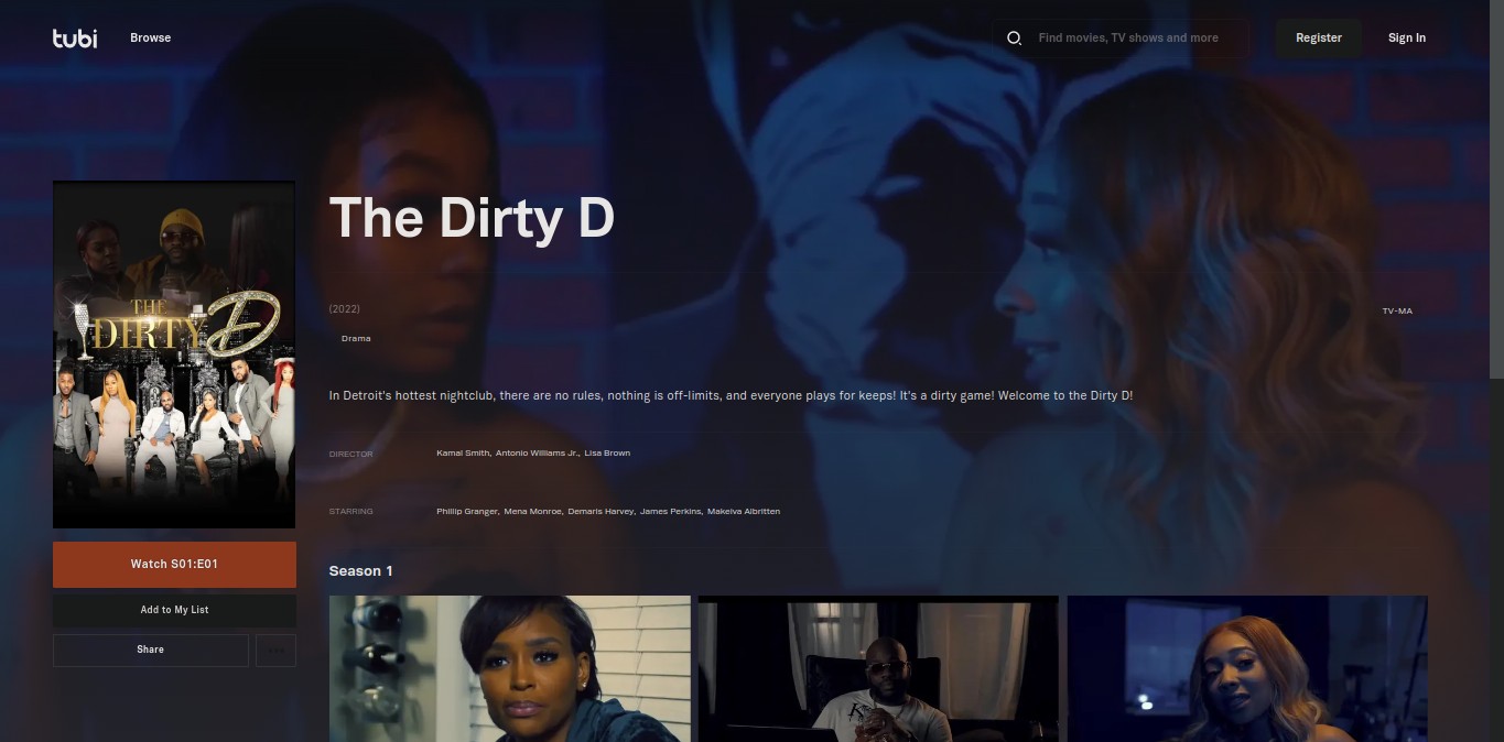 The Dirty D Tubi Episode 8 Release Date